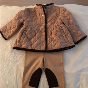 Janie and Jack coat and leggings set.